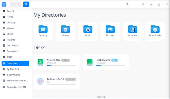 29. deepin file manager